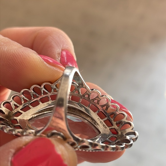 New Sterling Austrian crystal ring - Picture 7 of 8